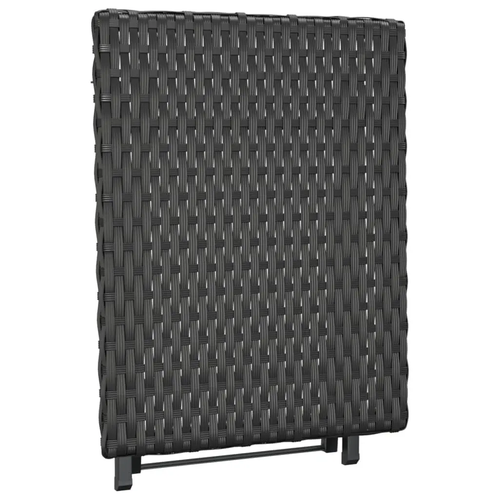 Black Folding Outdoor Table 45x35x32 cm