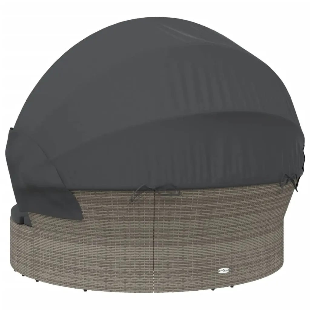 Outdoor Lounge Bed with Canopy