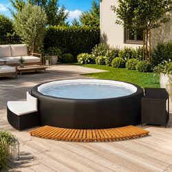 Comfortable and Reliable Hot Tub Surround with Storage
