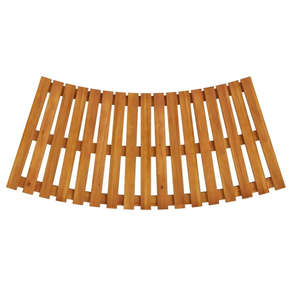 Spa Steps 2 Pieces Solid Wood Slatted Design Pool Hot Tub Entry Outdoor Deck