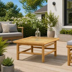 Reliable and Practical Outdoor Garden Table in Bamboo