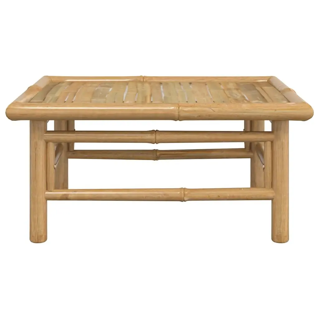Bamboo Garden Table Outdoor Use 65x55x30cm Brown Patio Furniture