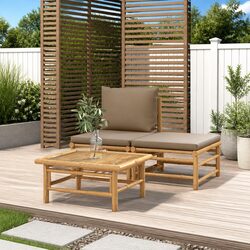 Comfort and Value in a 3 Piece Bamboo Lounge Set