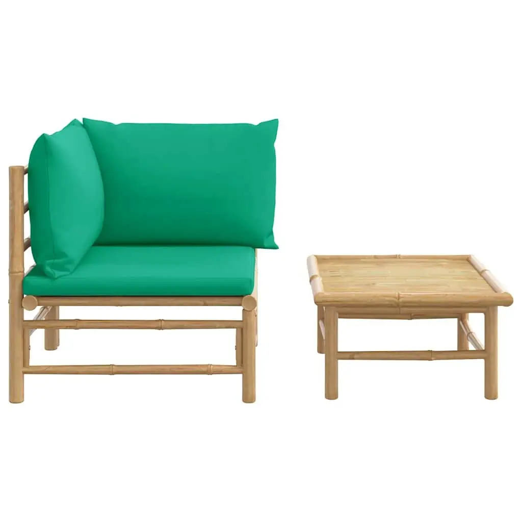 Outdoor Sectional Sofa Lounge Set 2 Piece Garden Seating with Cushions