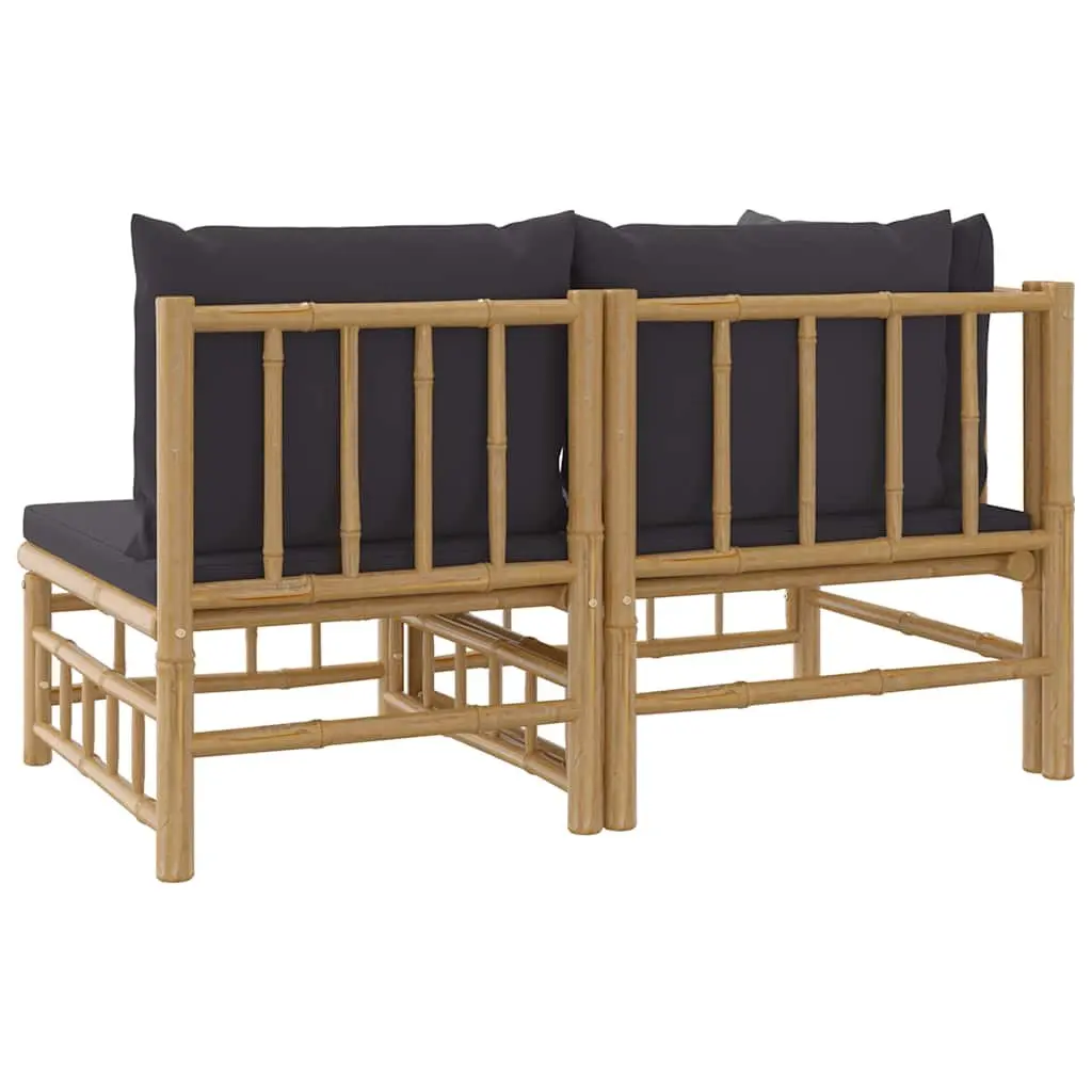Outdoor Lounge Set with Grey Cushions
