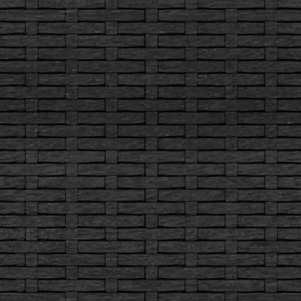 Outdoor Sofas Garden Seating Set 2pcs Black Rattan Sectional