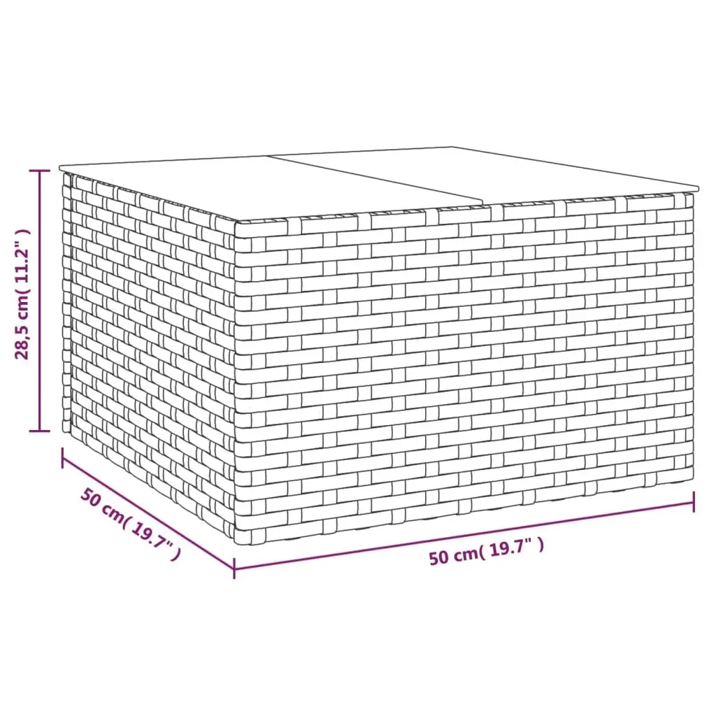 2 Piece Garden Lounge Set Grey Poly Rattan Outdoor Furniture