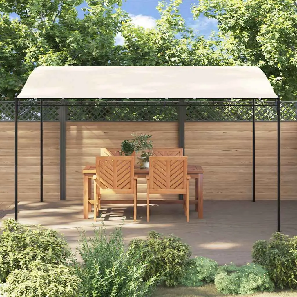 Garden Canopy Shelter 4x3m Cream Outdoor Gazebo Tent