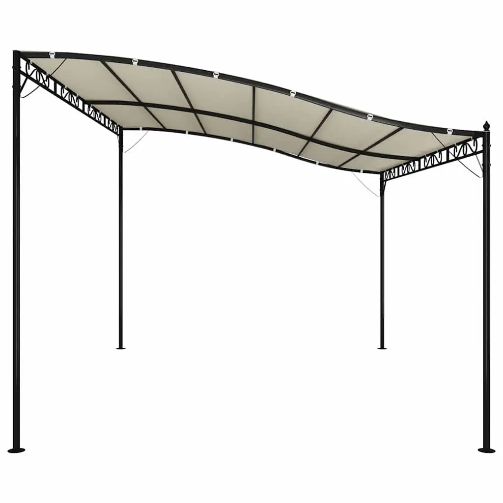 Garden Canopy Shelter 4x3m Cream Outdoor Gazebo Tent