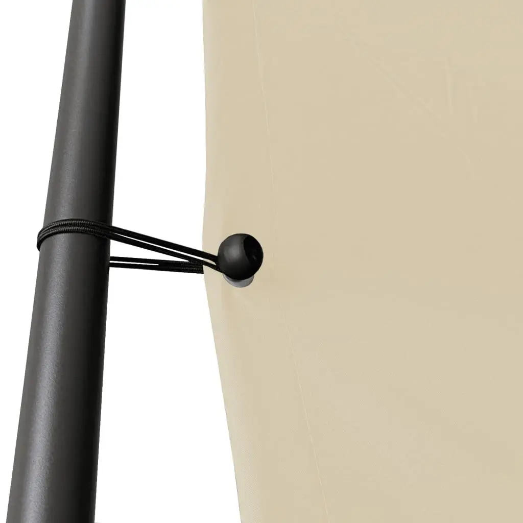 Gazebo Outdoor Canopy 3x3 m Beige Waterproof Polyester Steel Frame
