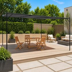 Reliable Anthracite 4x4 m Outdoor Gazebo for All Occasions