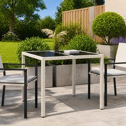White Outdoor Dining Table: Practical and Stylish