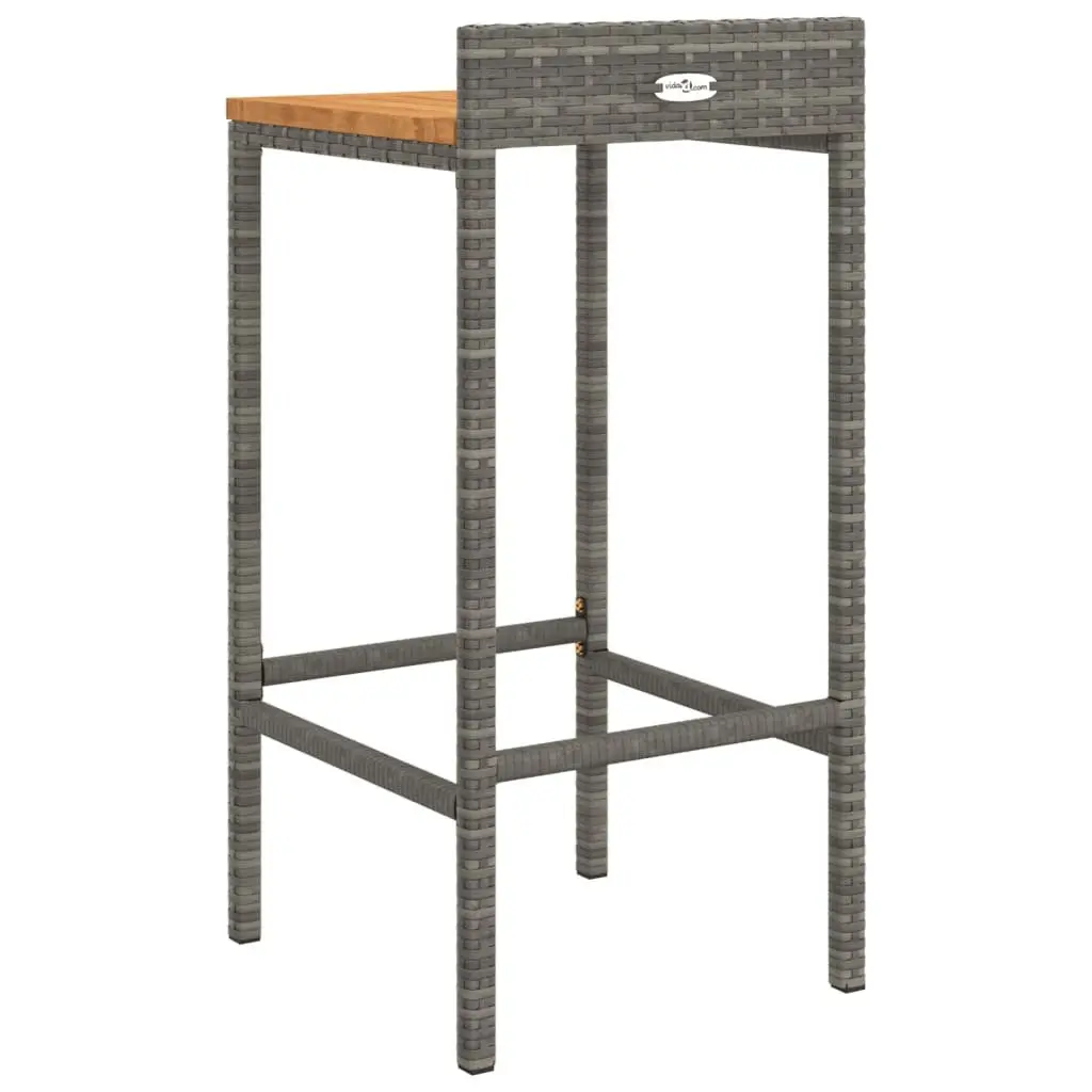 Grey Bar Stools 4-Pack