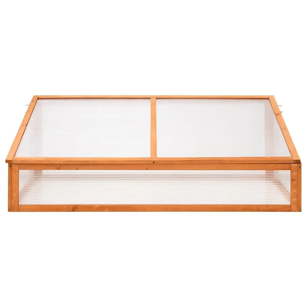 Wooden Greenhouse Plant Protection 110x56x39 cm Orange Fir Wood