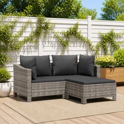 Comfortable Grey Garden Lounge Set with Minimal Maintenance