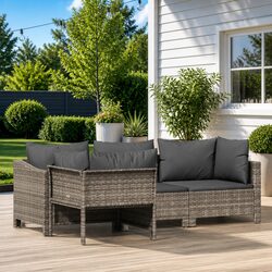 Comfortable and Durable 4 Piece Garden Lounge Set