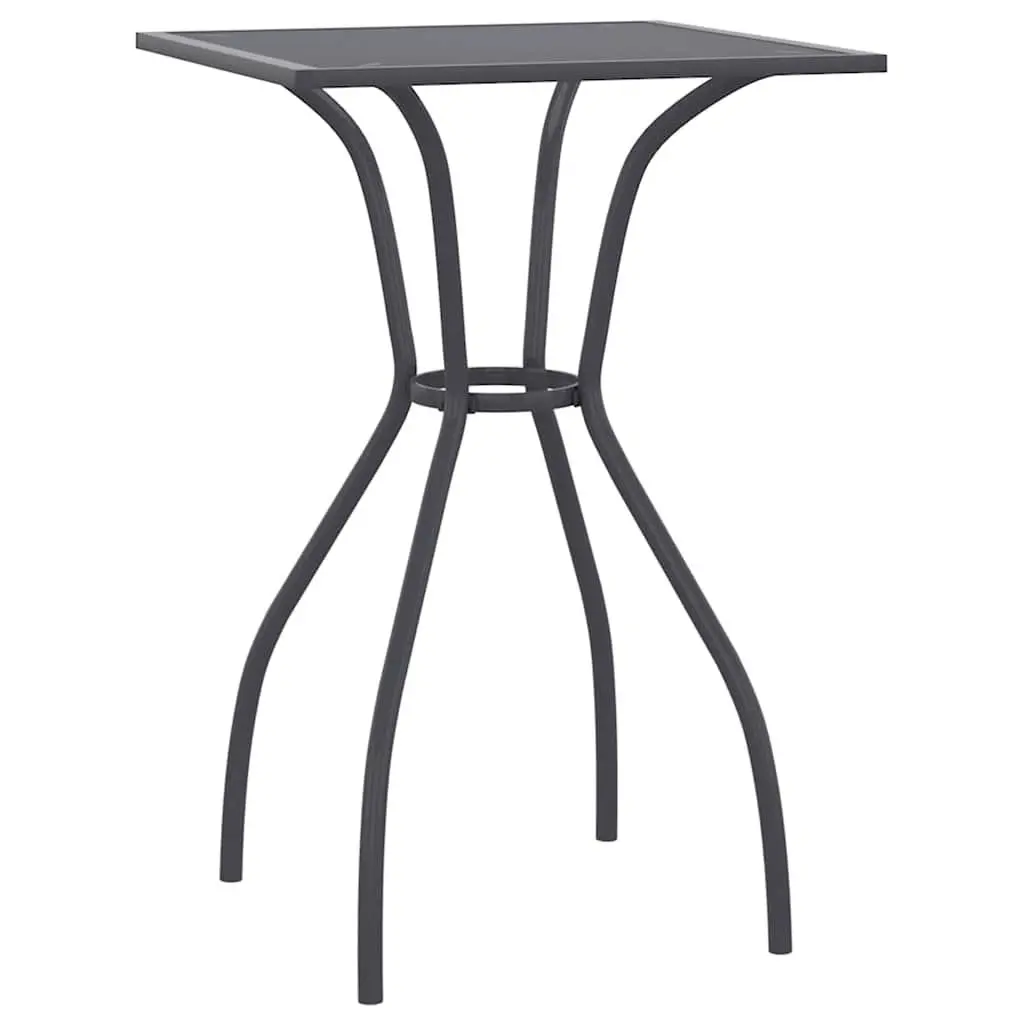 Anthracite Garden Table with Mesh Top