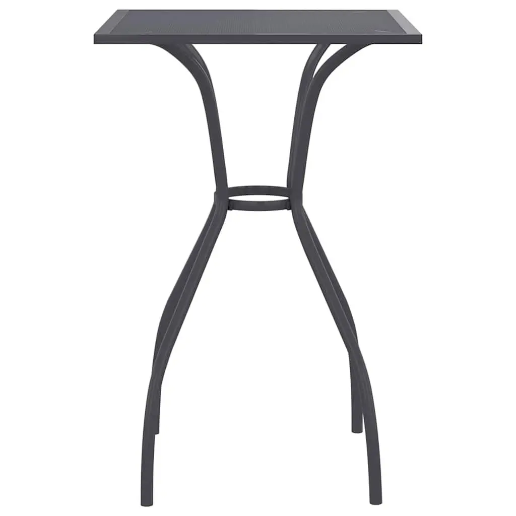Anthracite Garden Table with Mesh Top