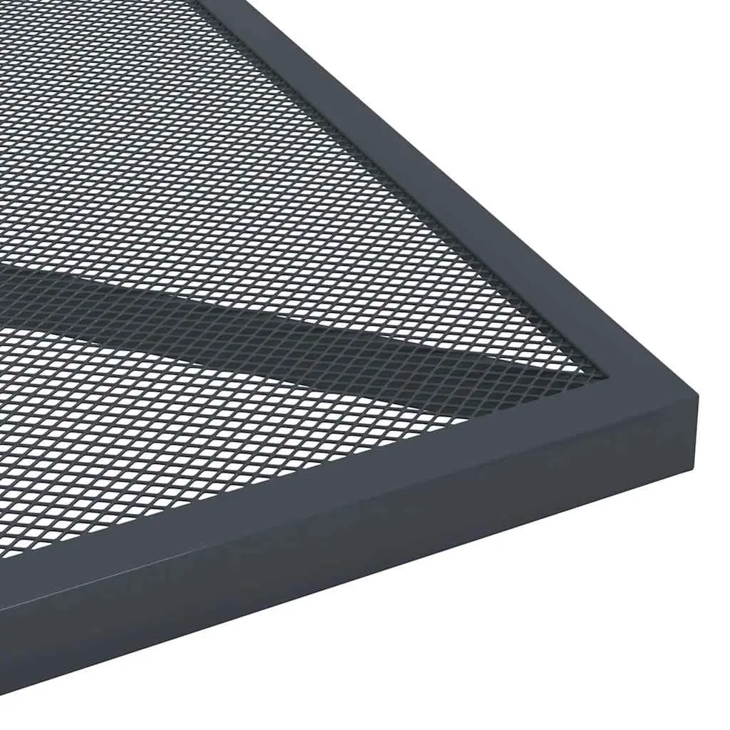 Anthracite Garden Table with Mesh Top