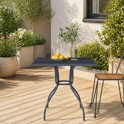 Reliable Anthracite Garden Table for Outdoor Use