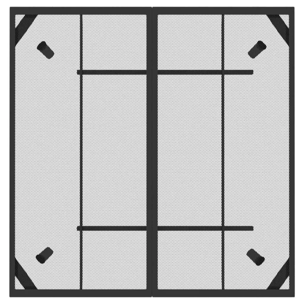 Garden Table Outdoor Dining 100x100x72 cm Anthracite Steel Frame