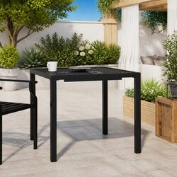 Warmly Designed Anthracite Garden Table for Your Patio