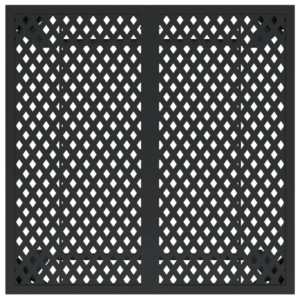 Garden Table Anthracite 80x80x72cm Outdoor Patio Dining Steel Frame Mesh Design