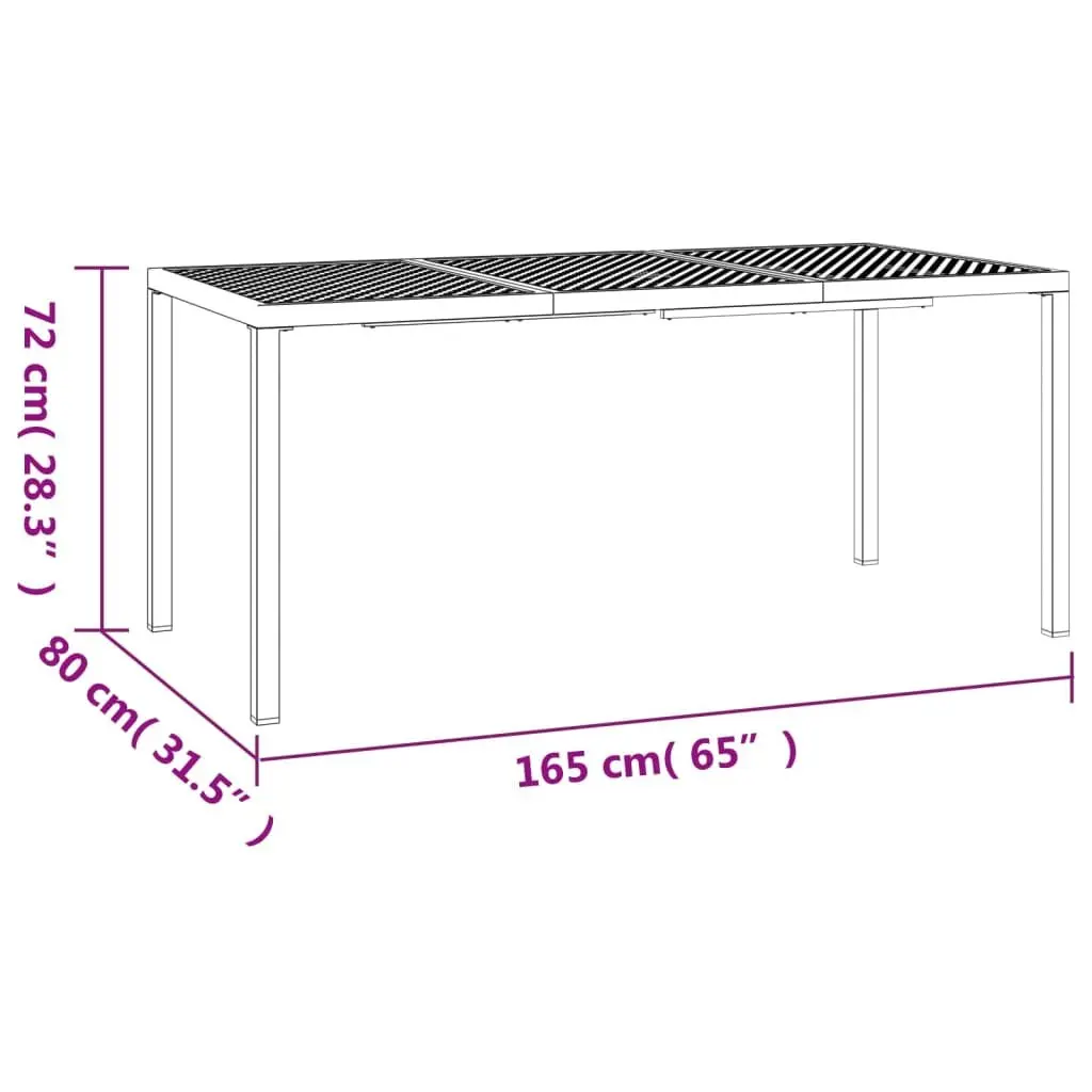 Outdoor Dining Table with Modern Appeal