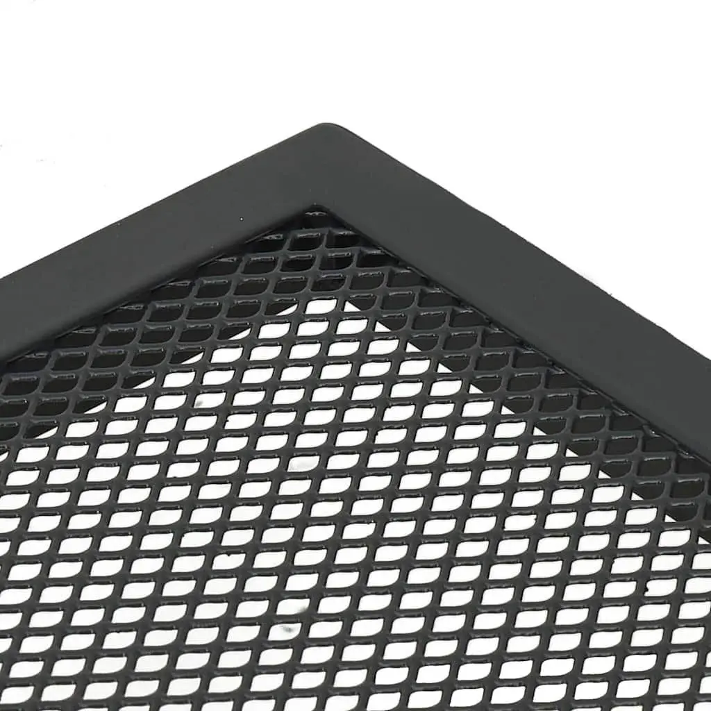 Folding Garden Table Anthracite 50x50x72cm Steel Mesh Outdoor Patio Dining