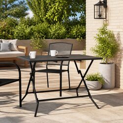 Reliable Anthracite Folding Garden Table for All Seasons