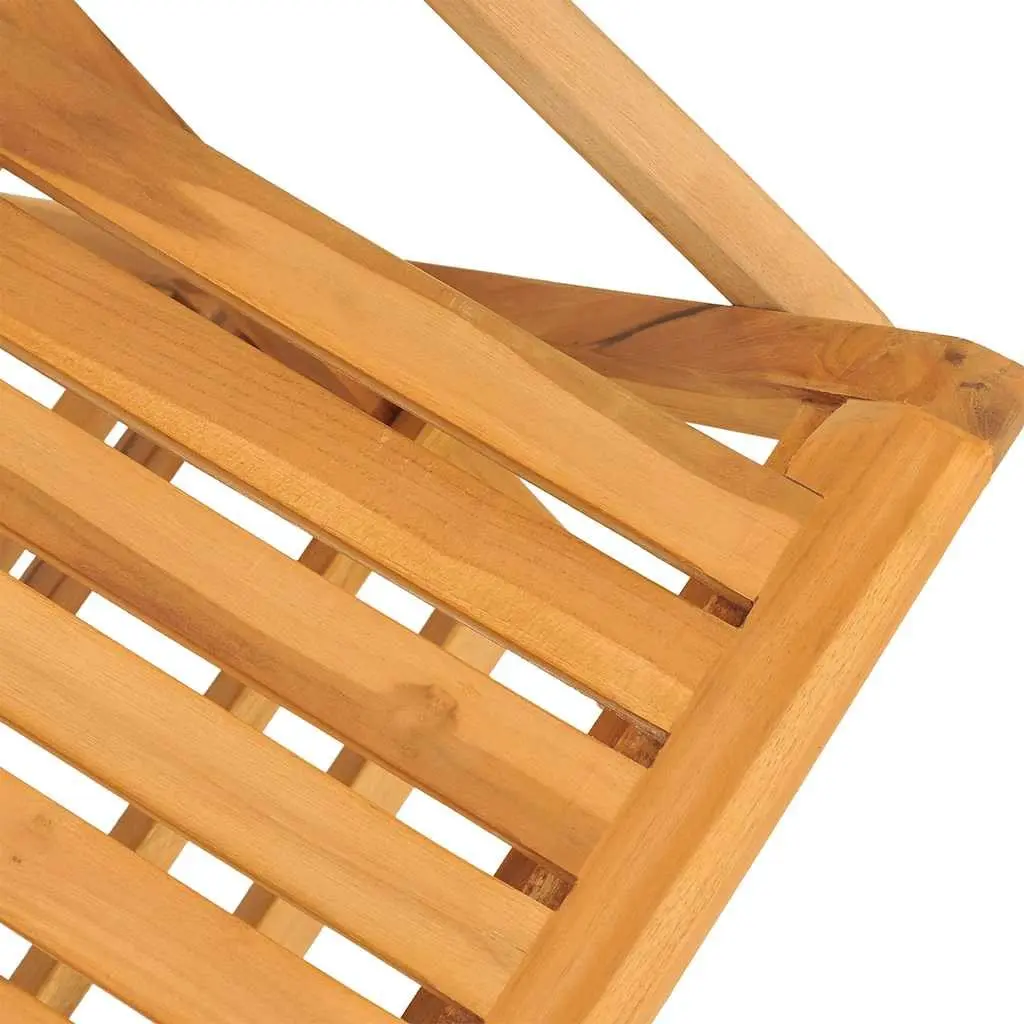 Folding Garden Chairs 2 pcs Solid Wood Outdoor Seating Backrest Armrests