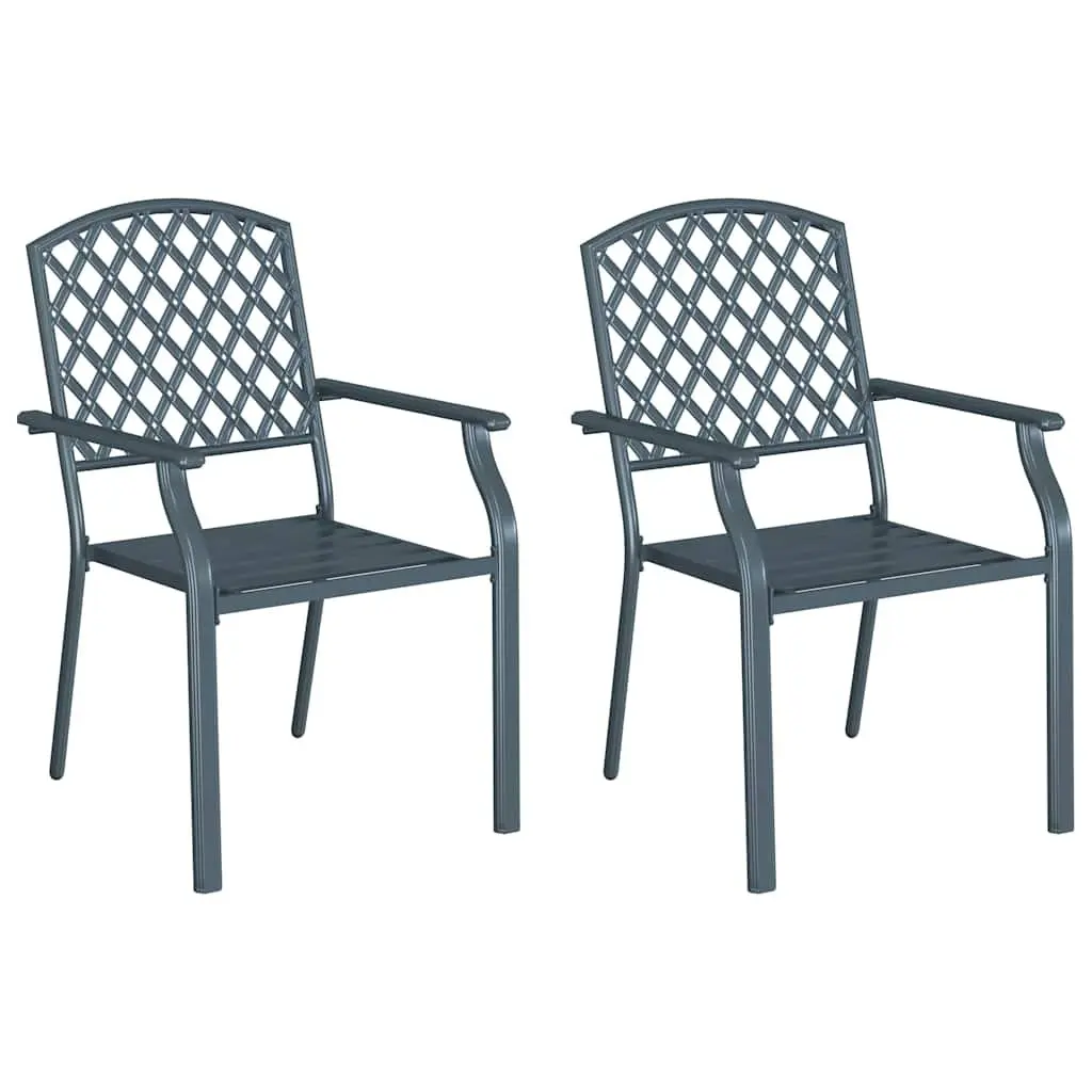 Stackable Garden Chairs in Anthracite