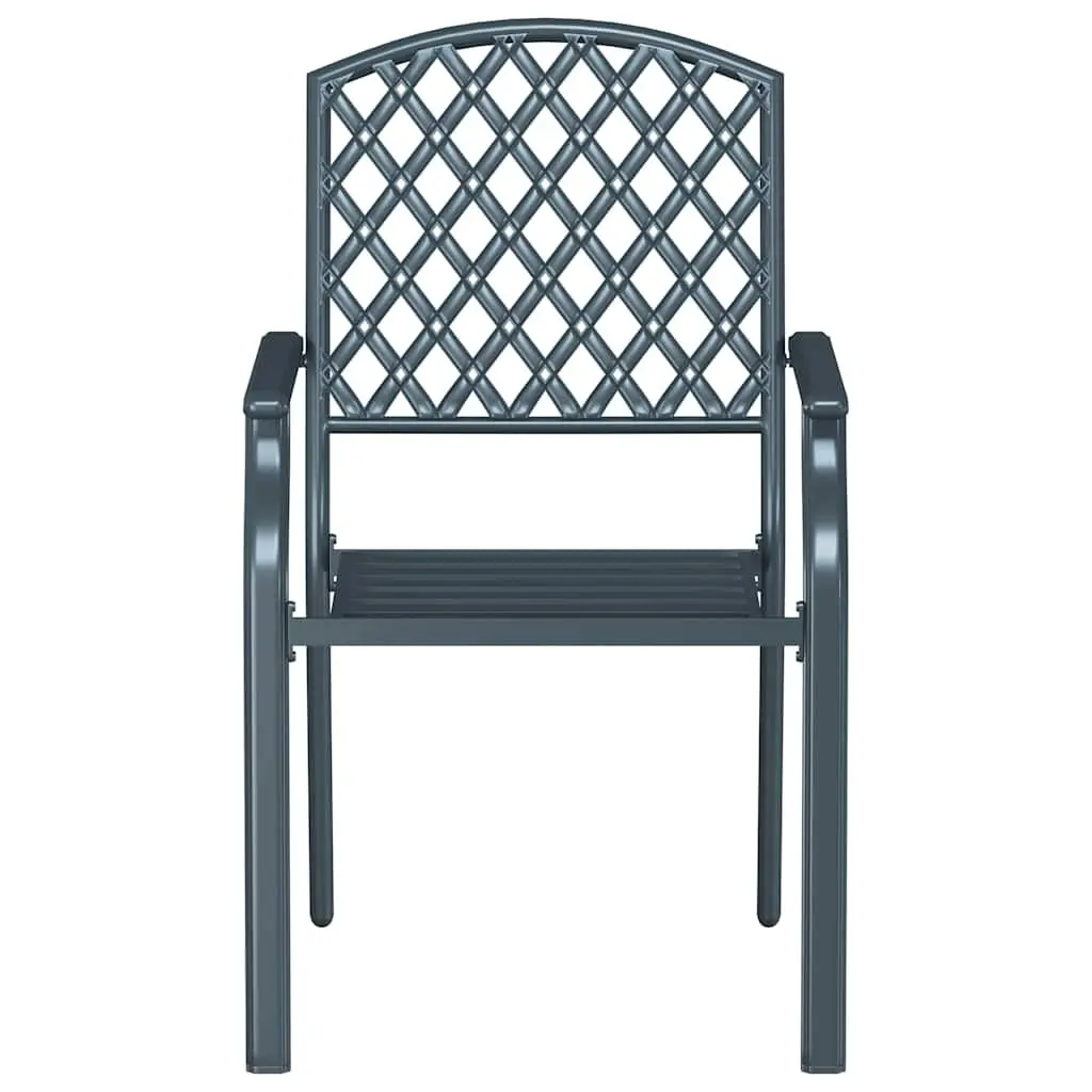 Stackable Garden Chairs in Anthracite
