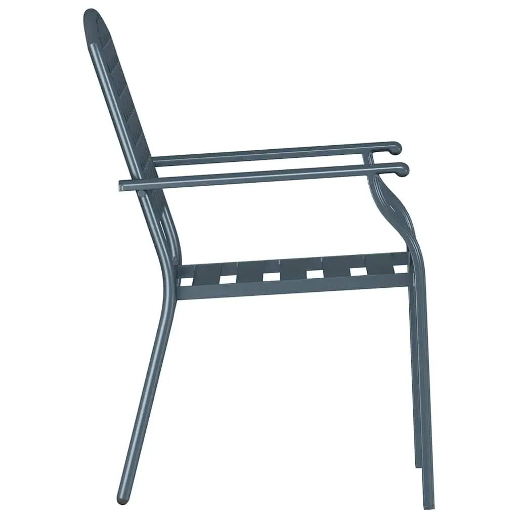 Stackable Garden Chairs in Anthracite
