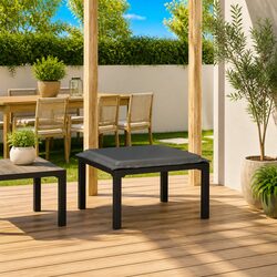 Garden Footstool with Cushion: A Practical Addition