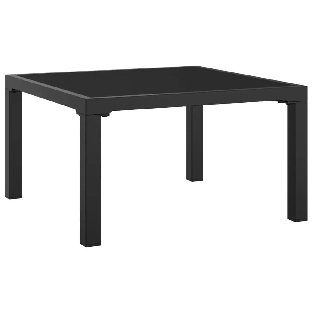 Garden Footstool with Cushion Outdoor Furniture Poly Rattan Black Grey