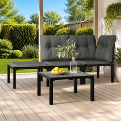 Reliable and Durable Outdoor Coffee Table Grey 55x55x31cm