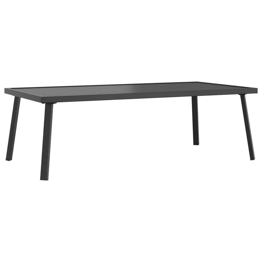 Garden Lounge Set 2 Piece Anthracite Steel Frame Outdoor Patio Furniture Seating
