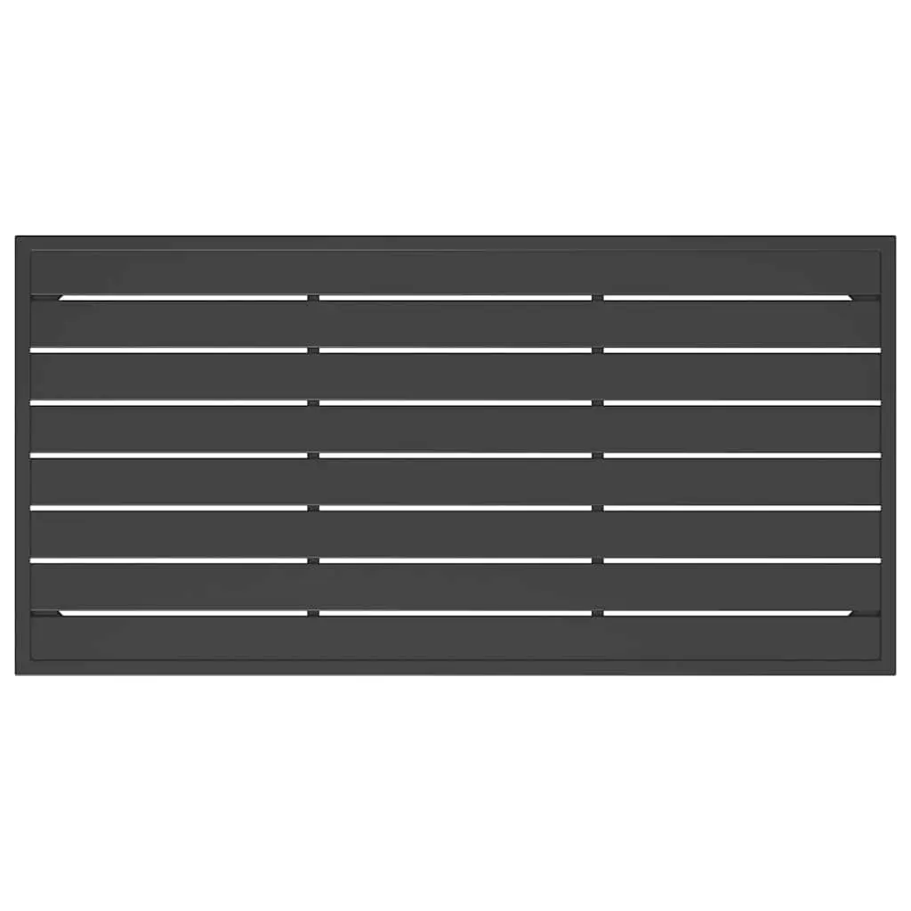 Garden Coffee Table Anthracite 110x55x35cm Slatted Outdoor Patio Furniture