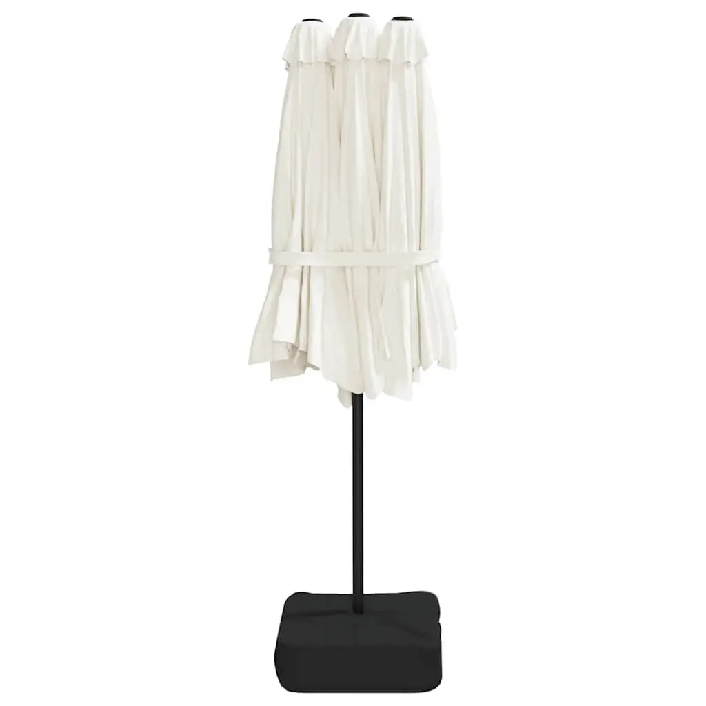 Double-Head Parasol Outdoor Sun Shade 449x265cm White