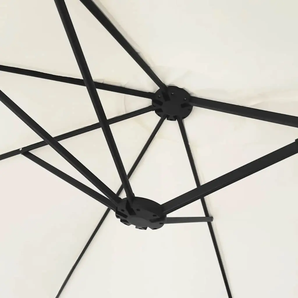 Double-Head Parasol Outdoor Sun Shade 449x265cm White