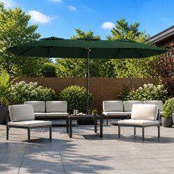 Reliable Double-Head Parasol for Outdoor Shade