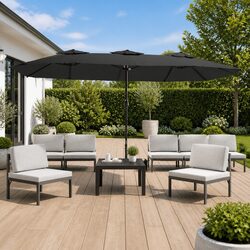 Reliable and Stylish Double-Head Parasol 449x265cm
