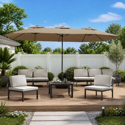 Reliable Double-Head Parasol with Easy Operation
