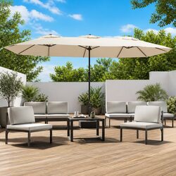 Reliable Double-Head Garden Parasol for Your Outdoors