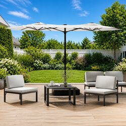 Durable and Versatile Double-Head Garden Parasol