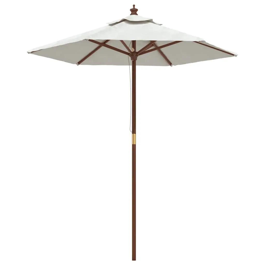 Garden Parasol Outdoor Sunshade Umbrella 196x231cm White