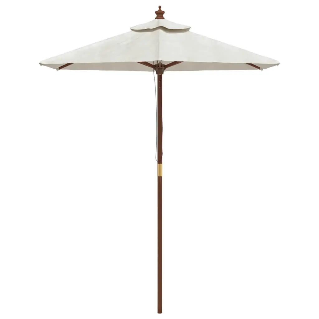 Garden Parasol Outdoor Sunshade Umbrella 196x231cm White