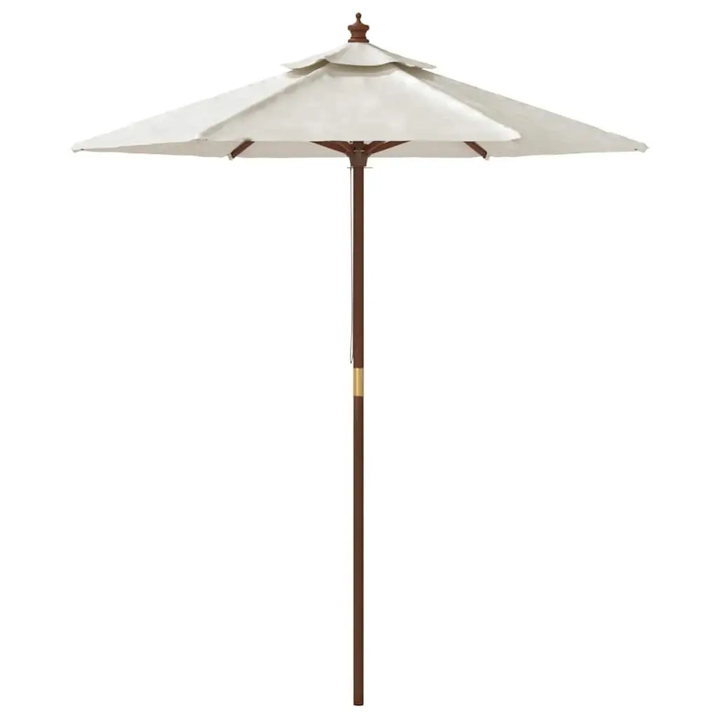 Garden Parasol Outdoor Sunshade Umbrella 196x231cm White