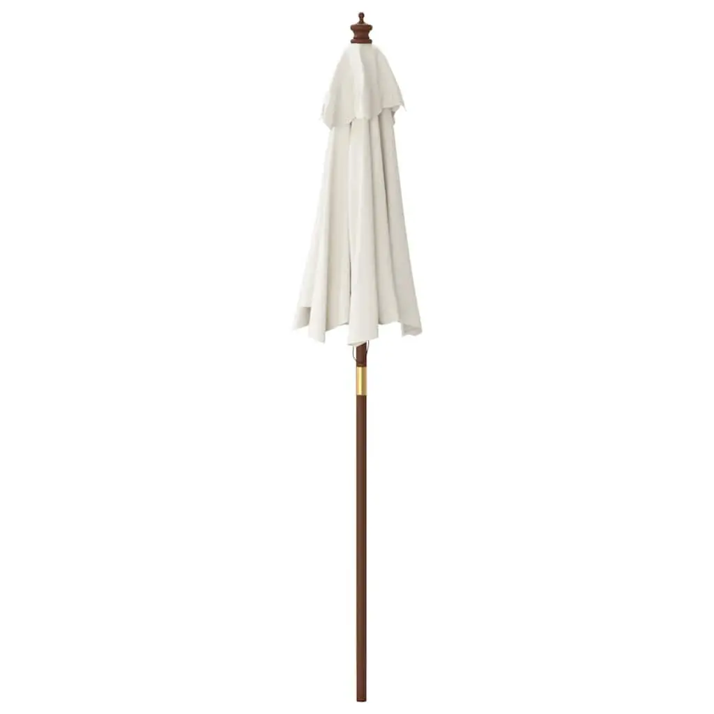 Garden Parasol Outdoor Sunshade Umbrella 196x231cm White